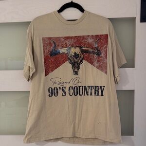 Beige Graphic T-Shirt